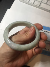 Load image into Gallery viewer, 56.8mm certified Type A 100% Natural light green brown Jadeite Jade bangle D141-4034
