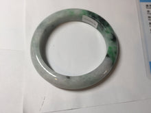 Load image into Gallery viewer, 54.6mm certified Type A 100% Natural sunny green white purple Jadeite Jade bangle BQ46-4148
