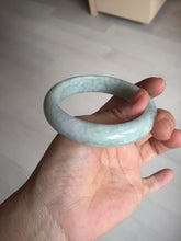 Load image into Gallery viewer, 56.8mm certified Type A 100% Natural light green brown Jadeite Jade bangle D141-4034
