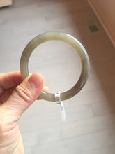 Load image into Gallery viewer, Sale! Certified 50.6mm 100% Natural icy gray nephrite Hetian Jade bangle HT24-3358
