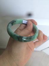 Load image into Gallery viewer, 55.5mm certified 100% natural Type A dark green/sunny green  jadeite jade bangle AX5-2839
