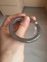 Load image into Gallery viewer, Sale! Certified 50.6mm 100% Natural icy gray nephrite Hetian Jade bangle HT24-3358
