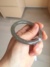 Load image into Gallery viewer, Sale! Certified 50.6mm 100% Natural icy gray nephrite Hetian Jade bangle HT24-3358
