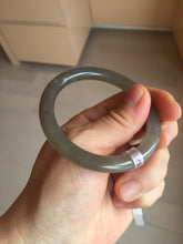 Load image into Gallery viewer, Sale! Certified 50.6mm 100% Natural icy gray nephrite Hetian Jade bangle HT24-3358
