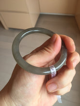 Load image into Gallery viewer, Sale! Certified 50.6mm 100% Natural icy gray nephrite Hetian Jade bangle HT24-3358
