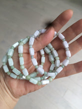 Load image into Gallery viewer, 100% natural type A icy green/purple jadeite jade beads bracelet AQ83
