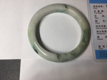 Load image into Gallery viewer, 54mm Certified 100% natural Type A sunny green/white  jadeite jade bangle BK97-0352
