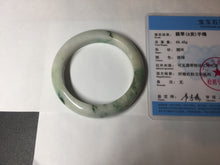 Load image into Gallery viewer, 54mm Certified 100% natural Type A sunny green/white  jadeite jade bangle BK97-0352
