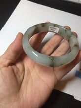 Load image into Gallery viewer, 57mm Certified type A 100% Natural icy watery light green brown The illusionary world Jadeite bangle BL116-9434
