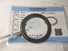 Load image into Gallery viewer, Sale! Certified 50.6mm 100% Natural icy gray nephrite Hetian Jade bangle HT24-3358
