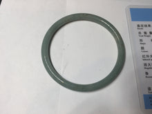 Load image into Gallery viewer, 55.2mm Type A 100% Natural green/blue/gray with brown flying dandelions slime round cut Jadeite Jade bangle BP134-4635
