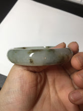 Load image into Gallery viewer, 57mm Certified type A 100% Natural icy watery light green brown The illusionary world Jadeite bangle BL116-9434
