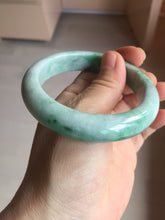 Load image into Gallery viewer, 55.7mm certified type A 100% Natural sunny green Jadeite Jade bangle B114-8228
