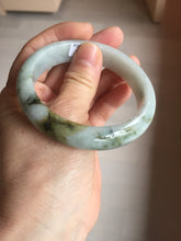 Load image into Gallery viewer, 57.5mm certified Type A 100% Natural dark green/brown/yellow Jadeite Jade bangle D142-4073
