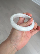 Load image into Gallery viewer, 56.5mm 100% natural type A white/light purple jadeite jade bangle AY81
