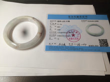 Load image into Gallery viewer, 56.8mm certified 100% natural type A light green/white/red  jadeite jade bangle AR81-4080
