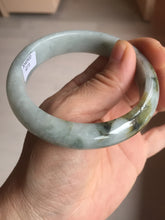 Load image into Gallery viewer, 57.5mm certified Type A 100% Natural dark green/brown/yellow Jadeite Jade bangle D142-4073
