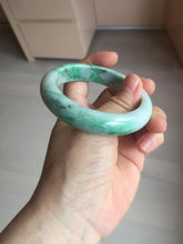 Load image into Gallery viewer, 55.7mm certified type A 100% Natural sunny green Jadeite Jade bangle B114-8228
