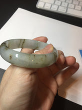 Load image into Gallery viewer, 57mm Certified type A 100% Natural icy watery light green brown The illusionary world Jadeite bangle BL116-9434
