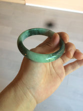Load image into Gallery viewer, 55.5mm certified 100% natural Type A dark green/sunny green  jadeite jade bangle AX5-2839
