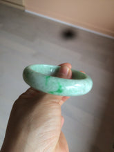 Load image into Gallery viewer, 51.5mm certificated Type A 100% Natural sunny green Jadeite Jade bangle AY33-0435
