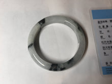 Load image into Gallery viewer, 53.8mm certificated Type A 100% Natural light green/white jadeite jade bangle BK100-2343
