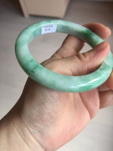 Load image into Gallery viewer, 60.5mm certified type A 100% Natural sunny green/white Jadeite Jade bangle B115-8218
