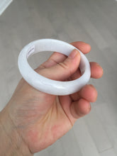 Load image into Gallery viewer, 56.4mm certificated Type A 100% Natural light purple/white Jadeite Jade bangle BF130-4028
