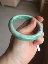 Load image into Gallery viewer, 56.5mm Certified Type A 100% Natural sunny green Jadeite Jade bangle AU7-4441
