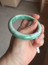 Load image into Gallery viewer, 56.5mm Certified Type A 100% Natural sunny green Jadeite Jade bangle AU7-4441
