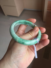 Load image into Gallery viewer, 56.5mm Certified Type A 100% Natural sunny green Jadeite Jade bangle AU7-4441
