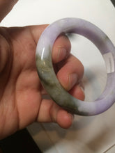 Load image into Gallery viewer, 51.4mm Certified 100% natural Type A green/brown/purple jadeite jade bangle AR86-5212
