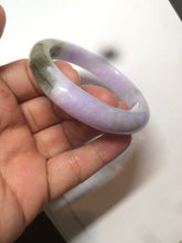 Load image into Gallery viewer, 51.4mm Certified 100% natural Type A green/brown/purple jadeite jade bangle AR86-5212
