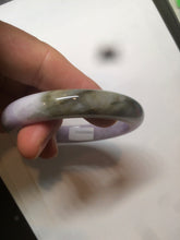 Load image into Gallery viewer, 51.4mm Certified 100% natural Type A green/brown/purple jadeite jade bangle AR86-5212
