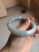 Load image into Gallery viewer, 57mm Certified Type A 100% Natural green/blue chubby  jadeite Jade bangle BH11-4406
