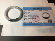 Load image into Gallery viewer, 56.4 mm certificated Type A 100% Natural green purple yellow Jadeite Jade bangle BL64-6220
