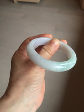 Load image into Gallery viewer, 52.5mm Certified Type A 100% Natural light green white purple Jadeite bangle AU22-0872
