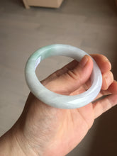 Load image into Gallery viewer, 52.5mm Certified Type A 100% Natural light green white purple Jadeite bangle AU22-0872
