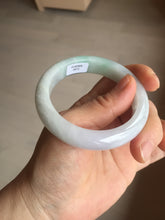 Load image into Gallery viewer, 52.5mm Certified Type A 100% Natural light green white purple Jadeite bangle AU22-0872
