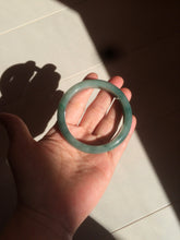 Load image into Gallery viewer, 54.8mm certified type A 100% Natural oily dark green/gray Jadeite Jade bangle M90-2873
