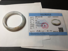 Load image into Gallery viewer, 56.4mm certificated Type A 100% Natural light green/blue/brown Jadeite Jade bangle BL119-9432
