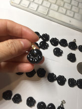 Load image into Gallery viewer, 100% Natural type A black paw Jadeite Jade pendant group BG208
