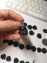 Load image into Gallery viewer, 100% Natural type A black paw Jadeite Jade pendant group BG208
