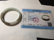 Load image into Gallery viewer, 59.2mm certified Type A 100% Natural green brown pink Jadeite Jade bangle BL120-9433
