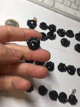 Load image into Gallery viewer, 100% Natural type A black paw Jadeite Jade pendant group BG208
