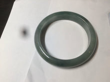 Load image into Gallery viewer, 54.8mm certified type A 100% Natural oily dark green/gray Jadeite Jade bangle M90-2873
