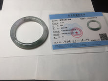 Load image into Gallery viewer, 57.1mm certified 100% natural icy watery oily dark green purple jadeite jade bangle BH90-9116
