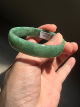 Load image into Gallery viewer, 52.8mm certified 100% natural Type A forest green dark green jadeite jade bangle BP15-8593
