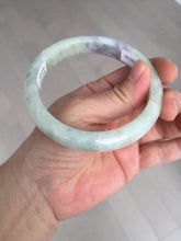 Load image into Gallery viewer, 61.5mm Certified Type A 100% Natural white/light purple/green Jadeite Jade bangle BF122-1926
