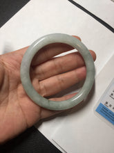 Load image into Gallery viewer, 55mm certified 100% natural Type A light green round cut jadeite jade bangle BP162-2773
